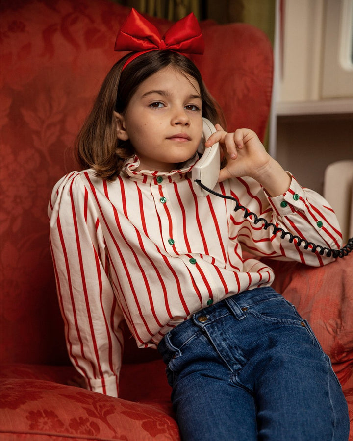 [Mini Rodini] Stripe Woven Blouse Multi