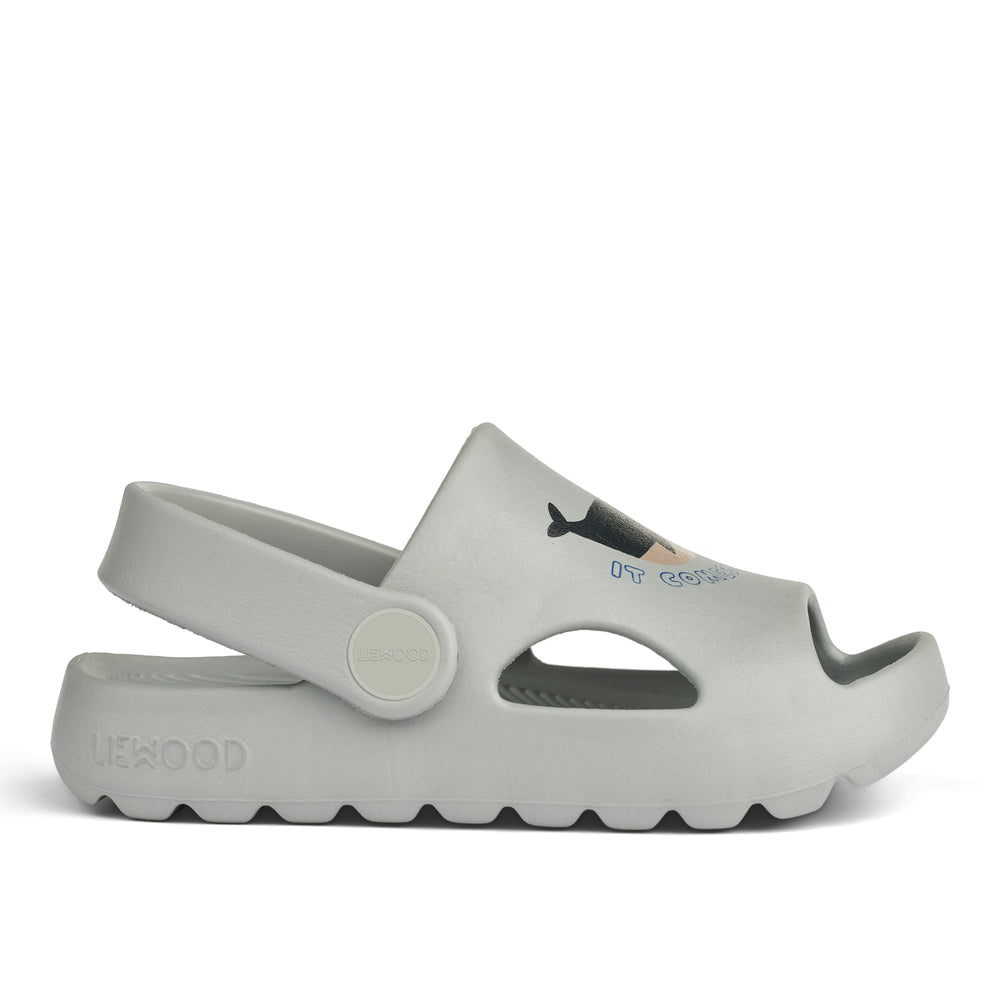 [Liewood] Morris Sandals - Whales / Cloud Blue