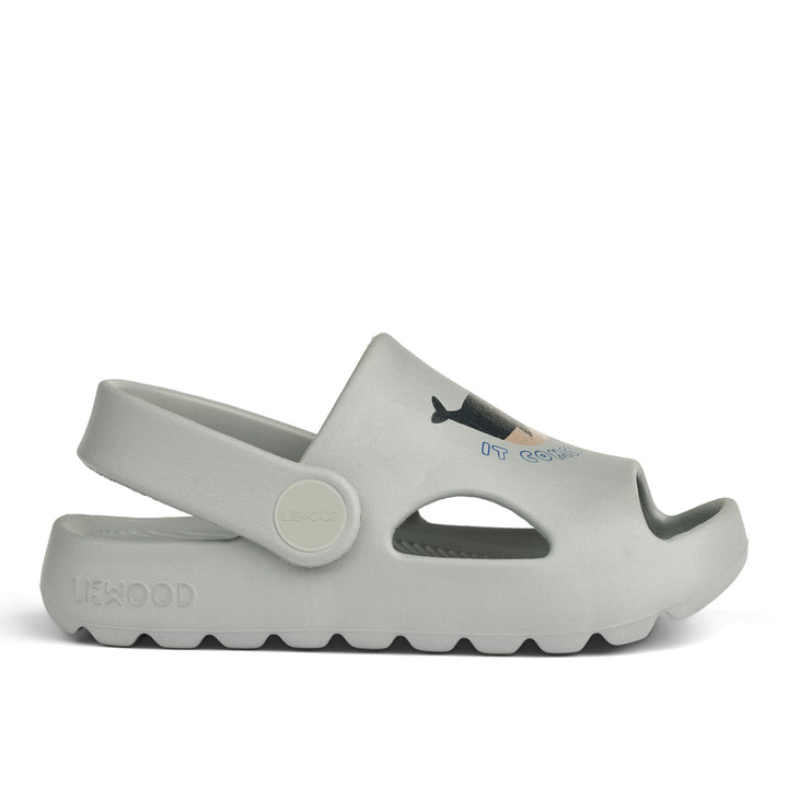 [Liewood] Morris Sandals - Whales / Cloud Blue