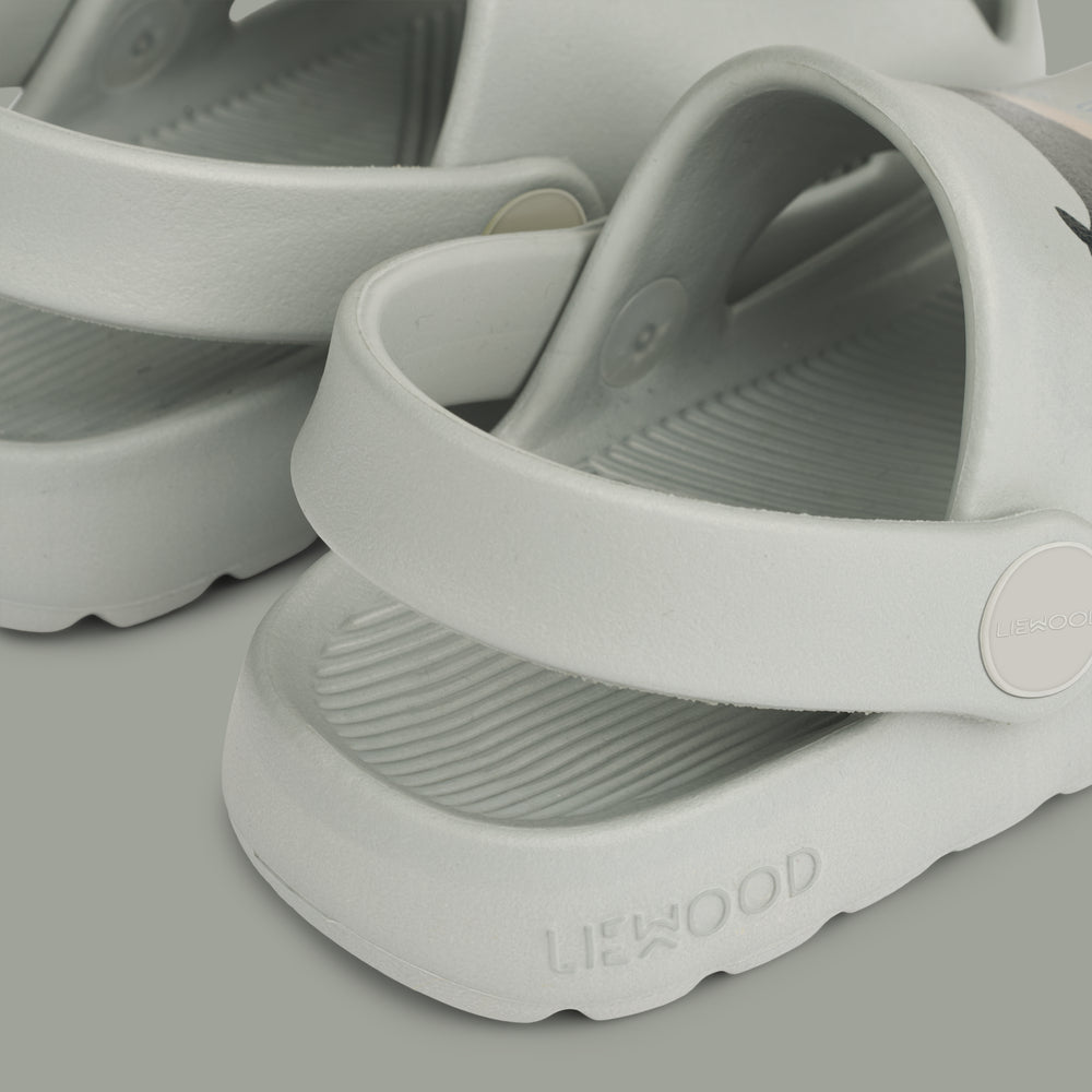 [Liewood] Morris Sandals - Whales / Cloud Blue