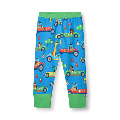 [Smafolk] Nightwear Set With Racing Car - Tropic Sea