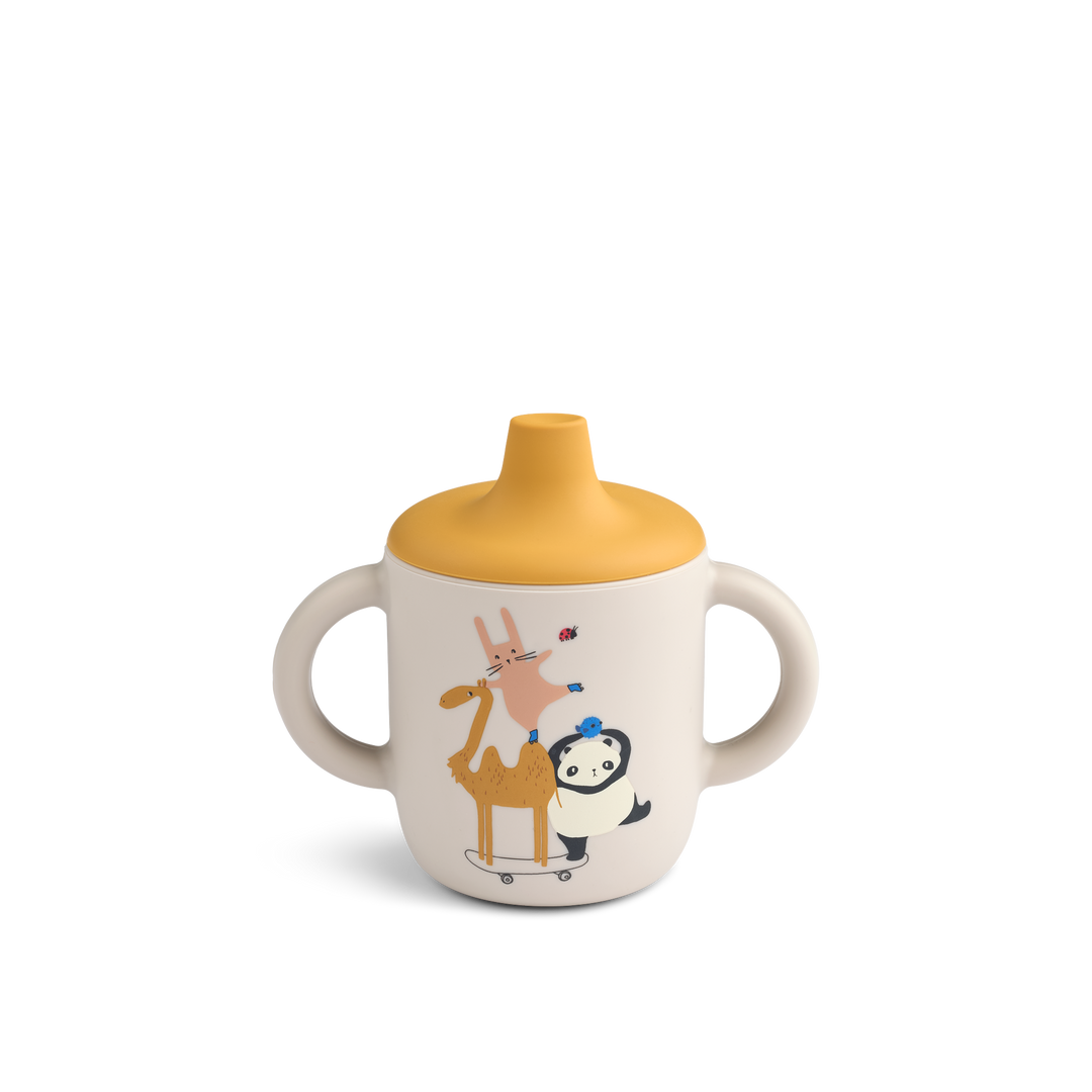 [Liewood] Neil Sippy Cup - Around The World/ Sandy