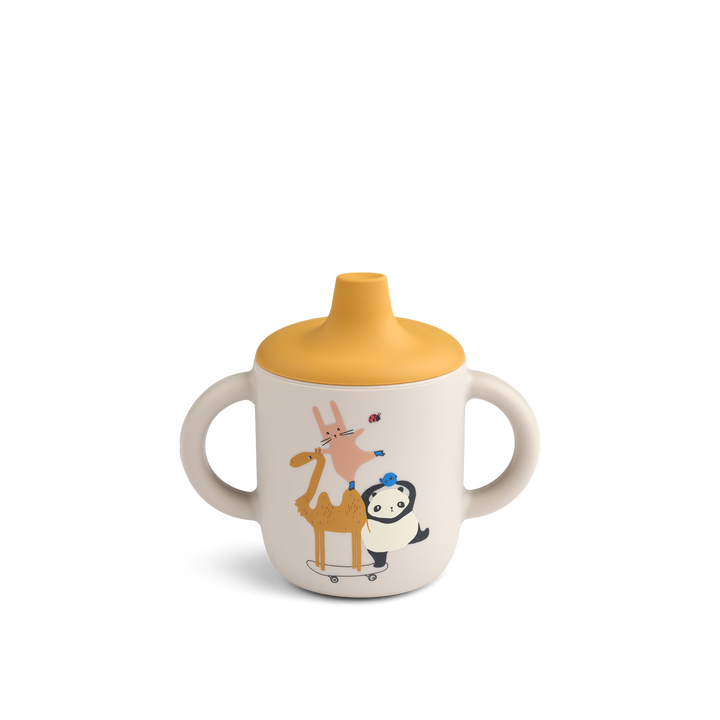 [Liewood] Neil Sippy Cup - Around The World/ Sandy