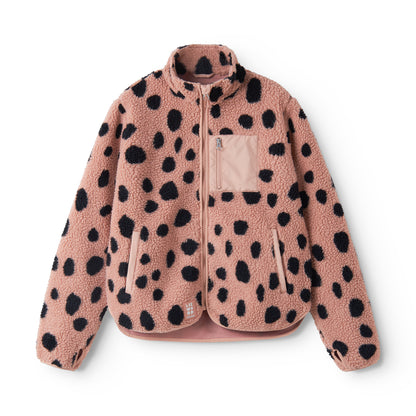 [Liewood][Mummy Size]Nelson Adult Pile Jacket - Mega Leo Spot / Pale Tuscany