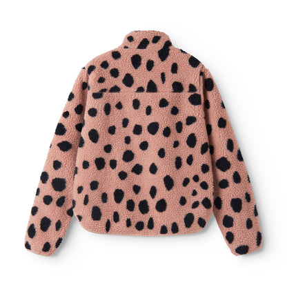 [Liewood][Mummy Size]Nelson Adult Pile Jacket - Mega Leo Spot / Pale Tuscany
