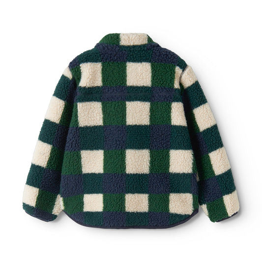 [Liewood]Nolan Pile Jacket - Mega Check / Bright garden