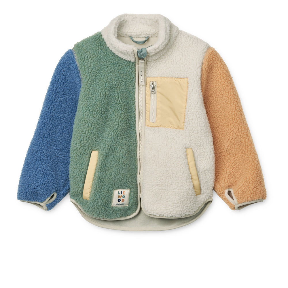 [Liewood] Nolan Pile Jacket - Peppermint Multi Mix