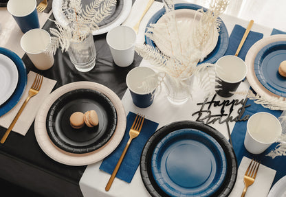 [PartyDeco]Tablecloth, 137x183 cm, black