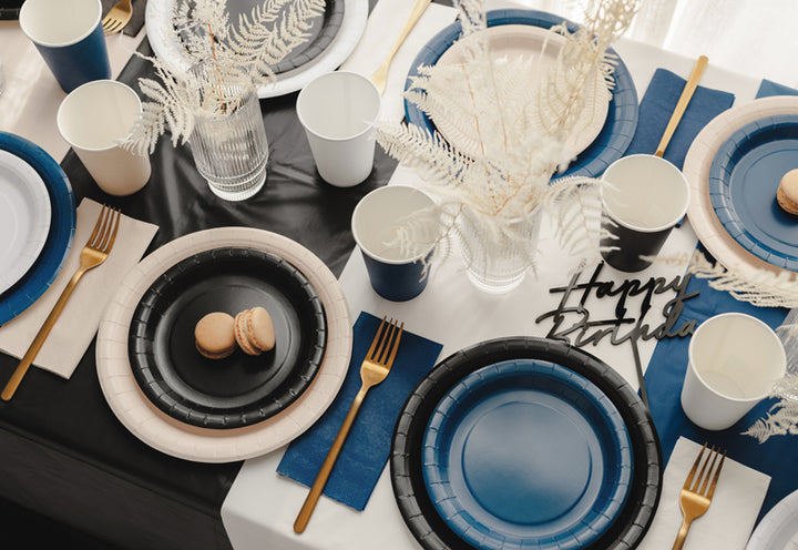 [PartyDeco]Tablecloth, 137x183 cm, black