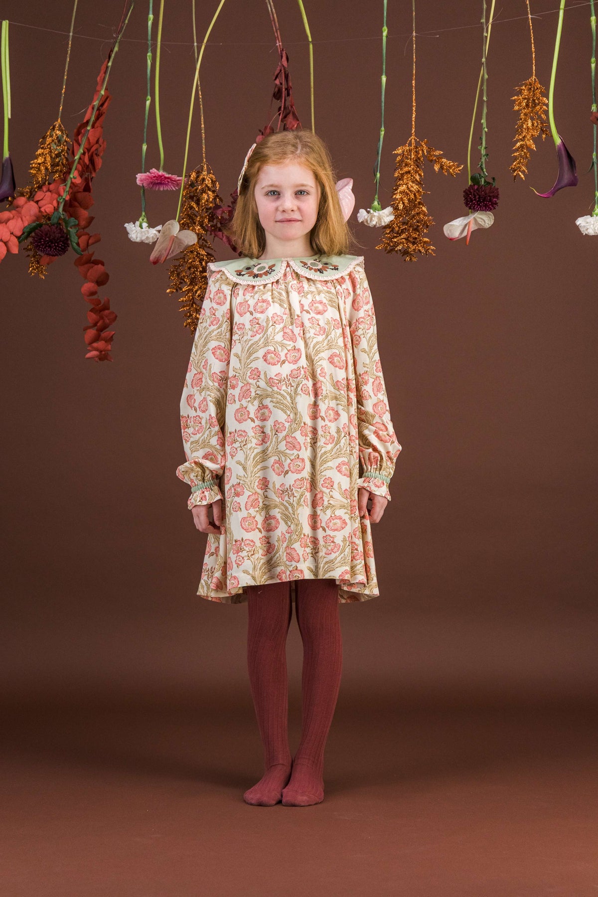 [Bachaa]Odette  Dress-Promenade enchantée print