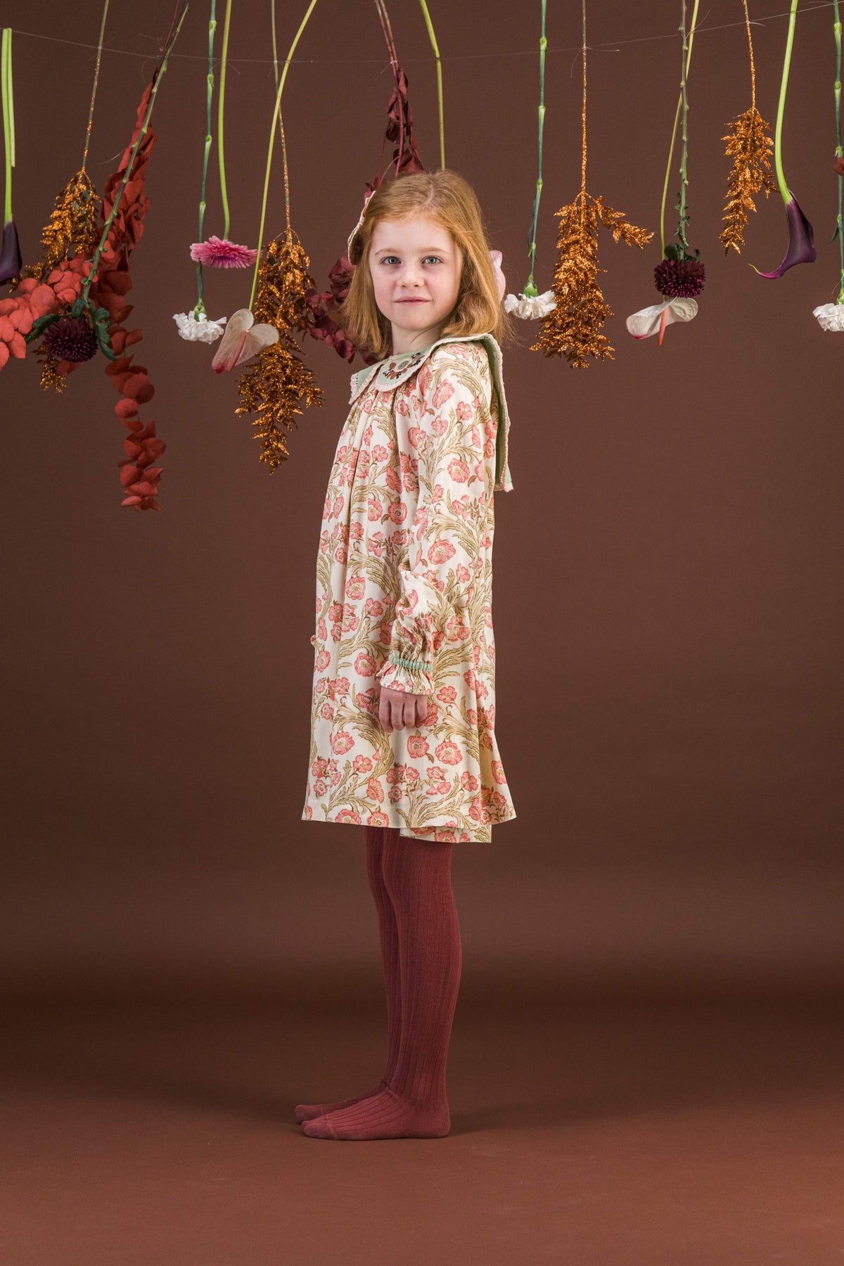 [Bachaa]Odette  Dress-Promenade enchantée print