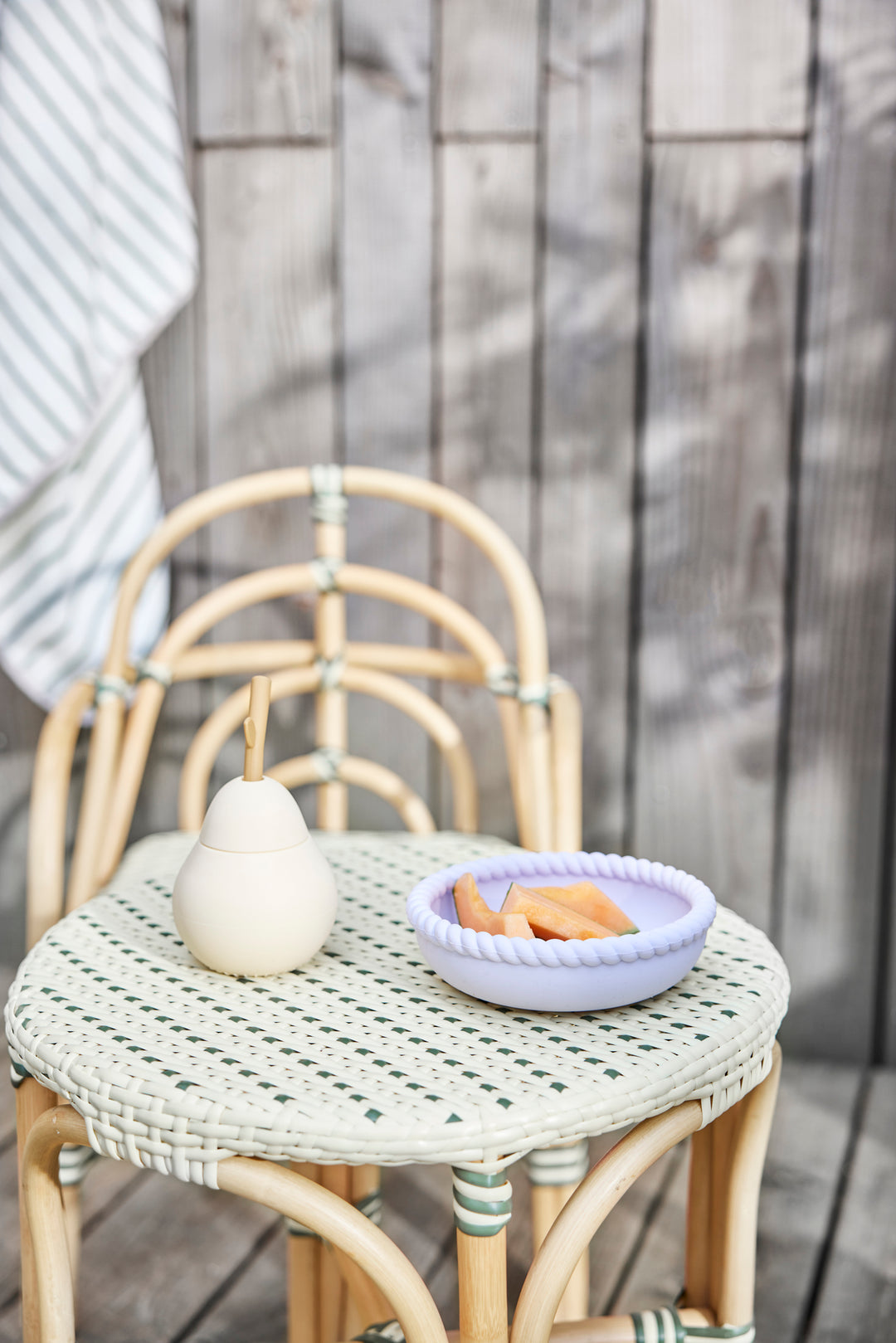 [OYOY] Mellow Plate & Bowl - Light Rubber / Lavender