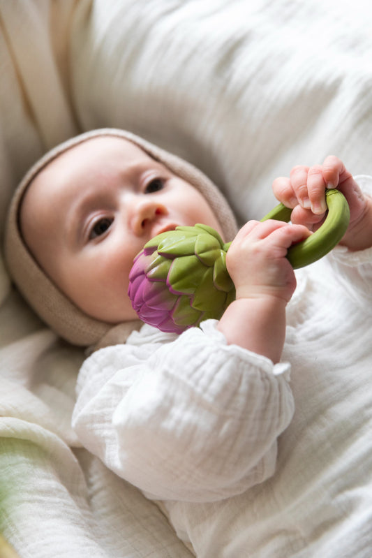 [Oli&Carol]  Artichoke Rattle Toy