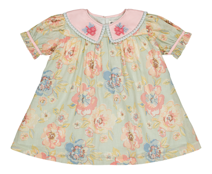 [Bachaa]Opaline Blouse / Short Dress - Watercolor print