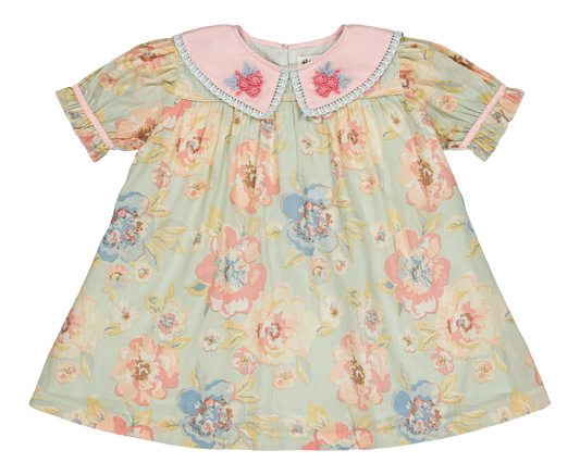 [Bachaa]Opaline Blouse / Short Dress - Watercolor print