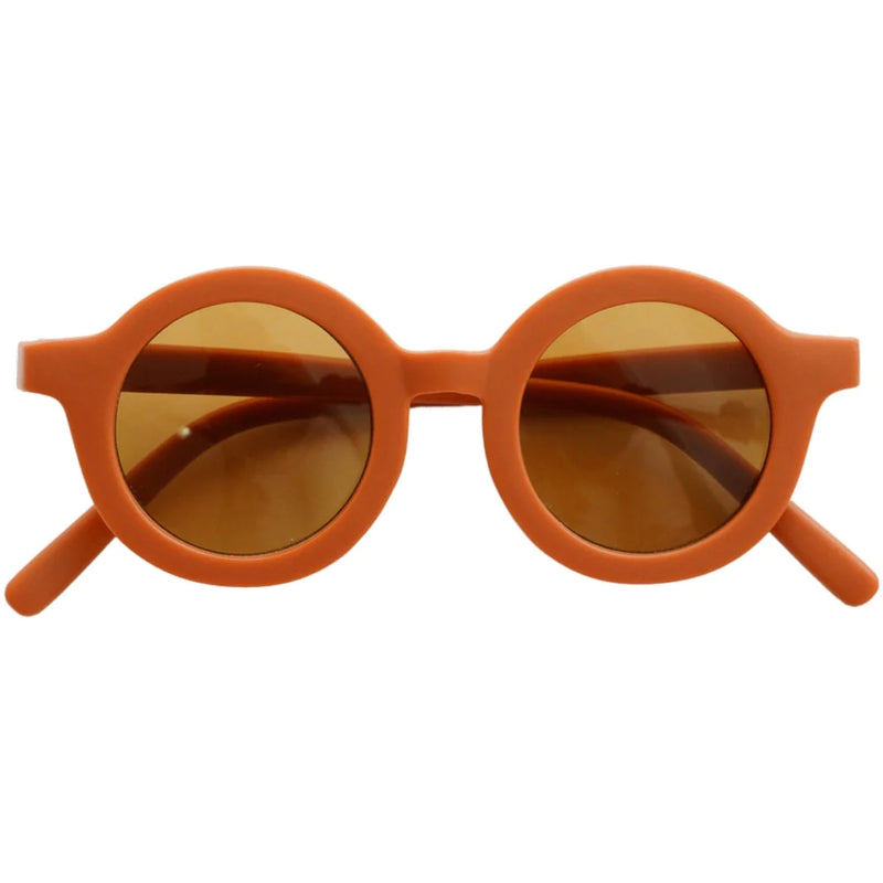 [Grech & Co.] Original Round sustainable Sunglasses - Rust