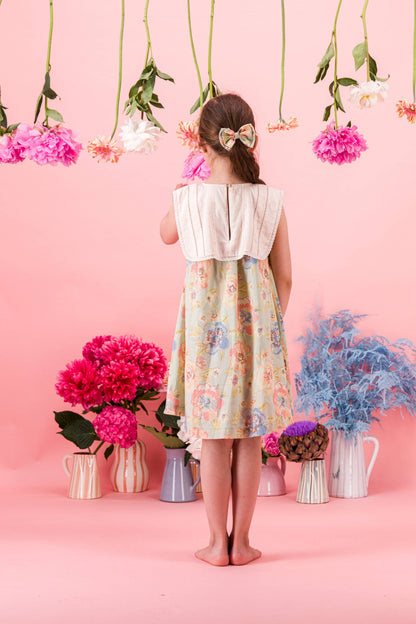 [Bachaa] Azur Robe Dress - Watercolor Print