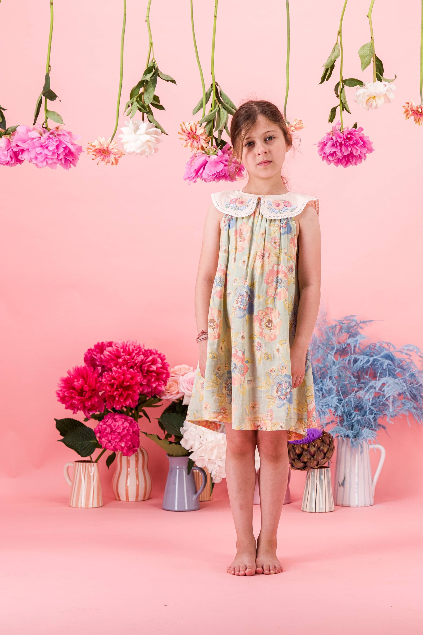 [Bachaa] Azur Robe Dress - Watercolor Print