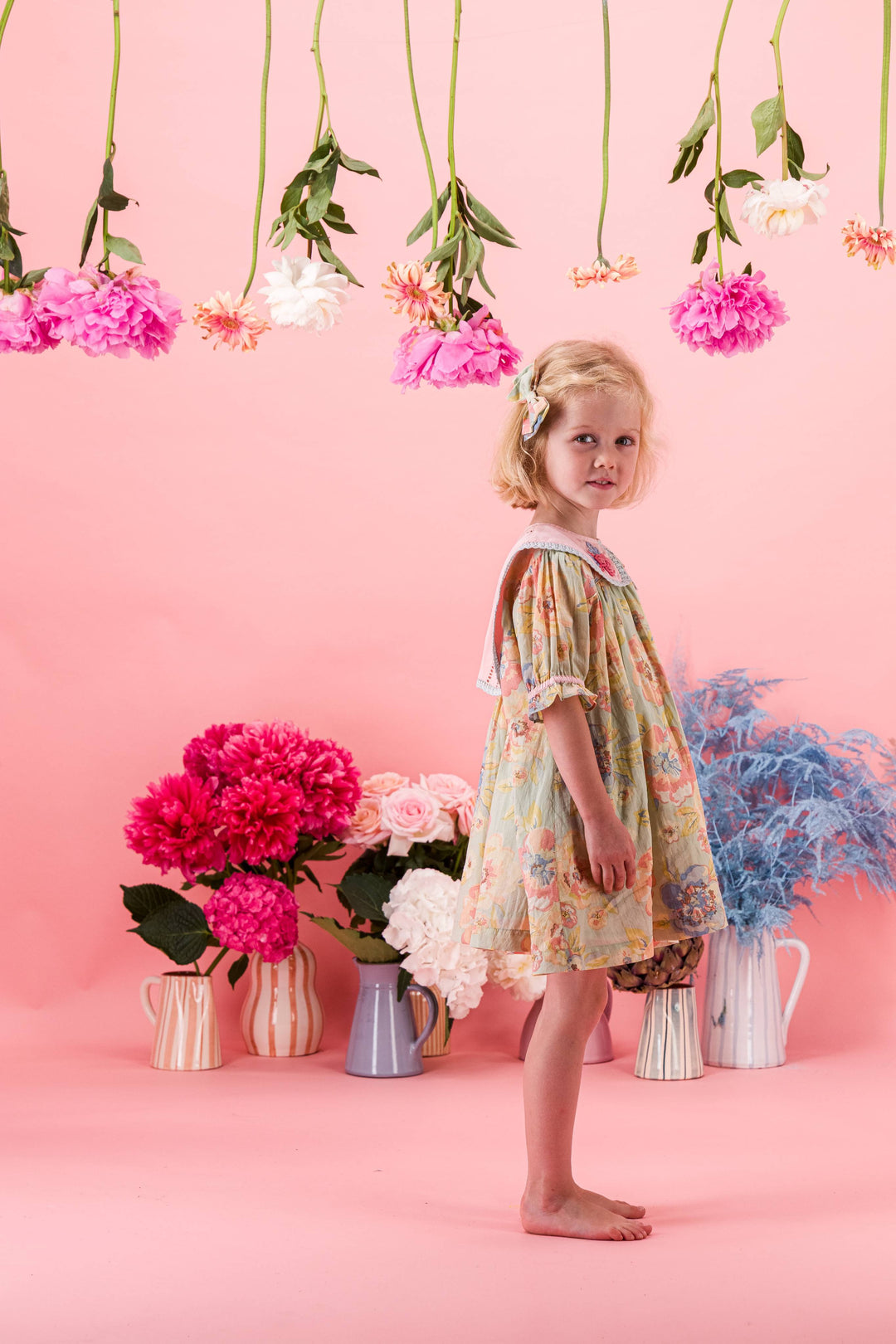 [Bachaa]Opaline Blouse / Short Dress - Watercolor print