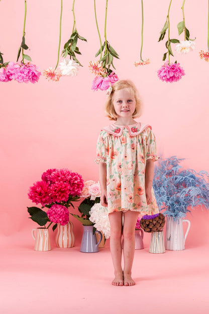 [Bachaa] Candy Blouse / Short Dress - Poppy Print