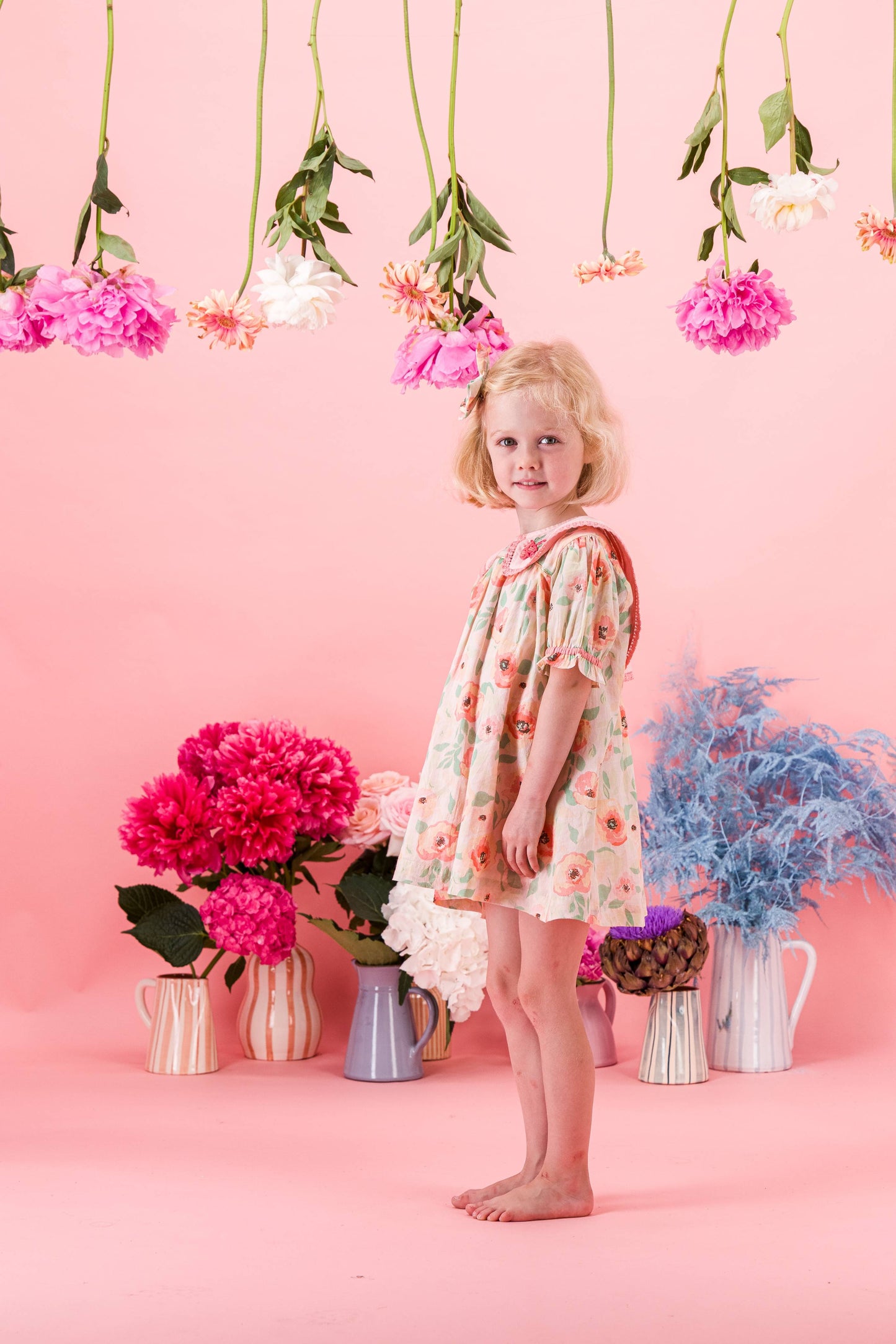 [Bachaa] Candy Blouse / Short Dress - Poppy Print