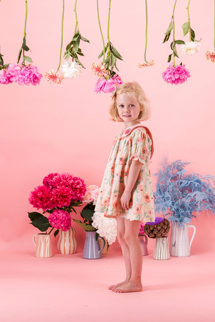 [Bachaa] Candy Blouse / Short Dress - Poppy Print