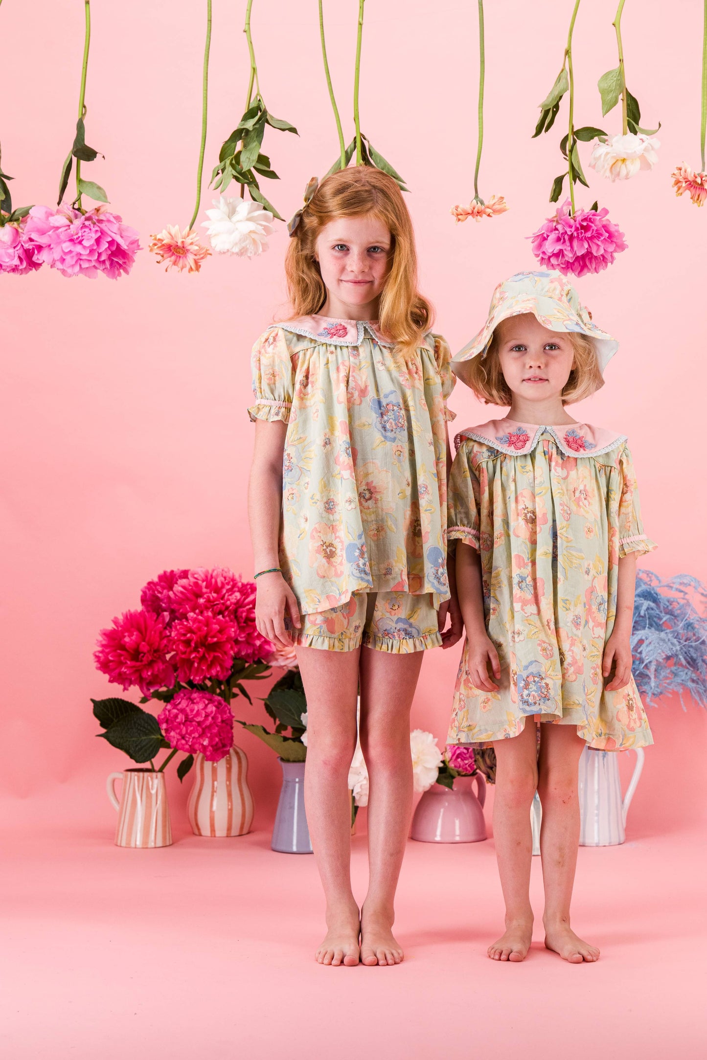 [Bachaa]Opaline Blouse / Short Dress - Watercolor print