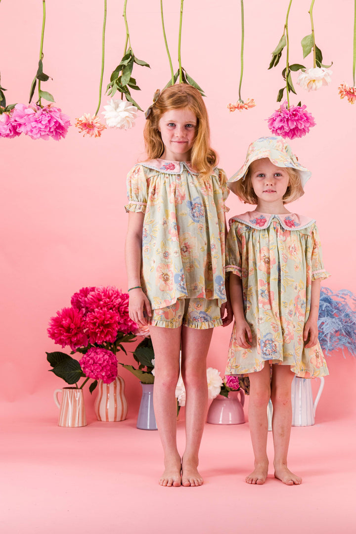 [Bachaa]Opaline Blouse / Short Dress - Watercolor print