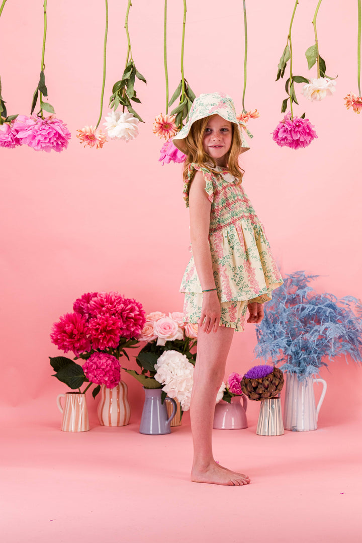 [Bachaa] Sunbeam Blouse & Short Set - Arabesque print