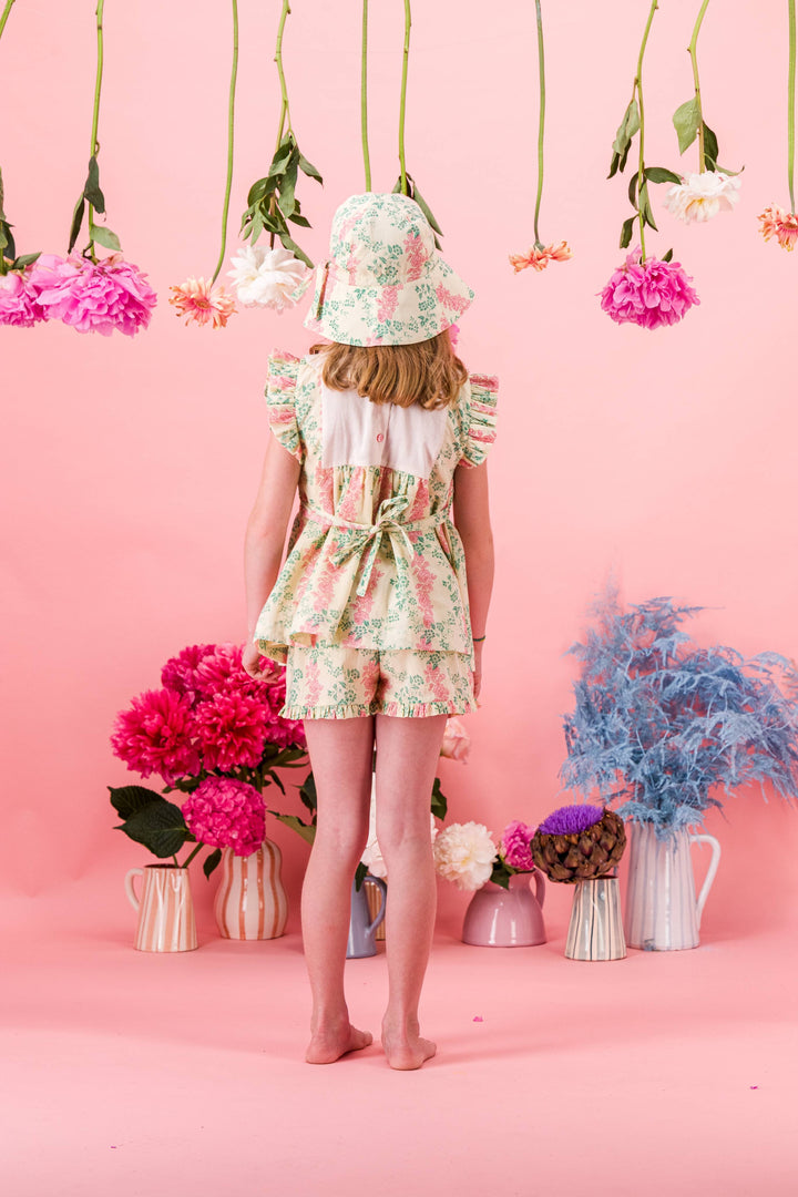 [Bachaa] Sunbeam Blouse & Short Set - Arabesque print