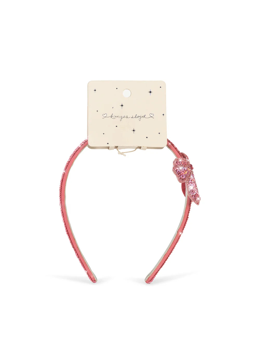 [Konges Slojd]Sequin Bow Hair Brace - Rapture Rose