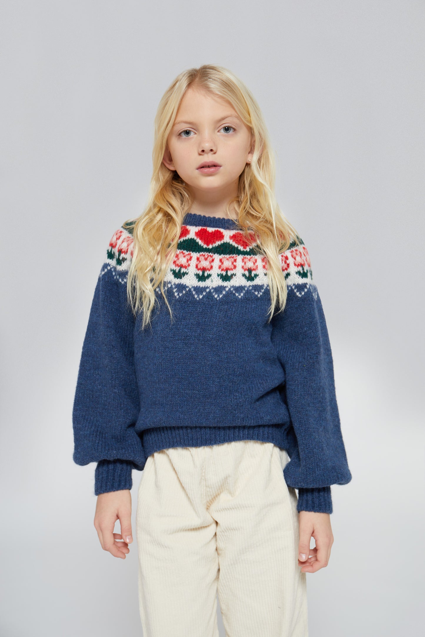 [Mipounet] Greta Nortic Sweater - Dark Blue