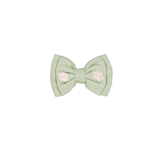 [Bachaa] Papillon Hair Clip - Fog Green