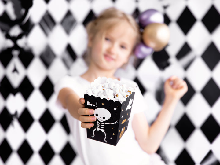 [PartyDeco]Boxes For Popcorn BOO!, 7x7x12.5cm