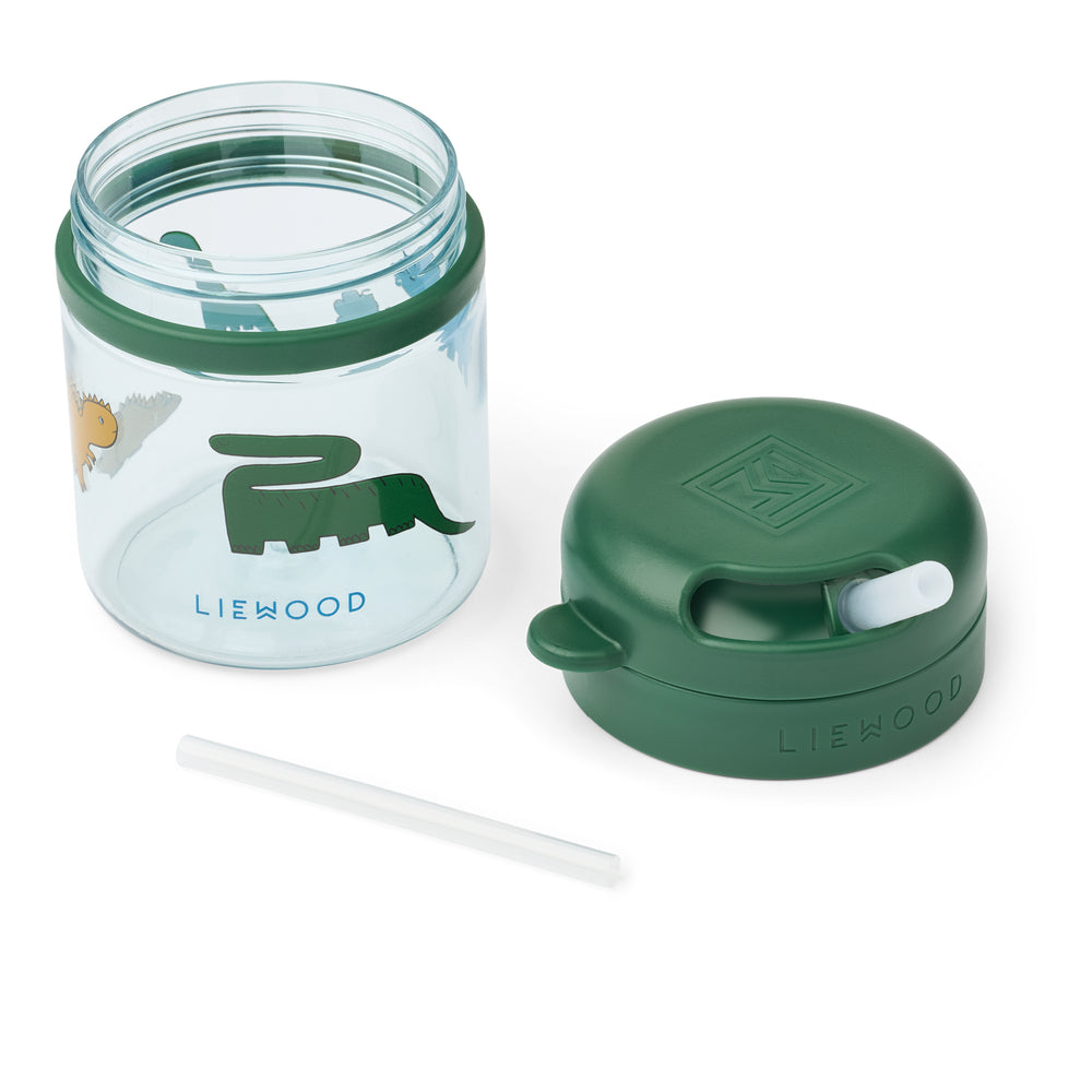[Liewood] Pavia Tritan Straw Cup 280ML - Dinosaurs / Mist