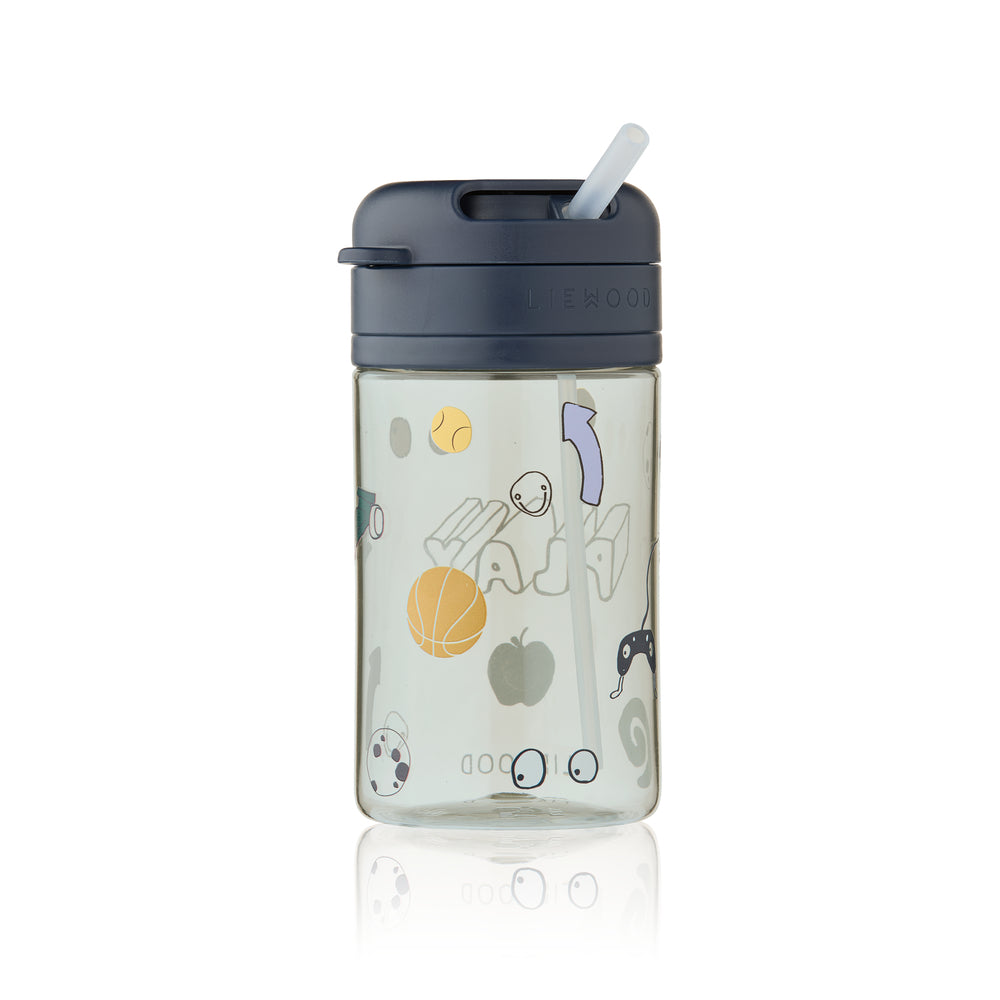 [Liewood] Pavia Tritan Straw Cup 500ML - Play/Dusty Peppermint