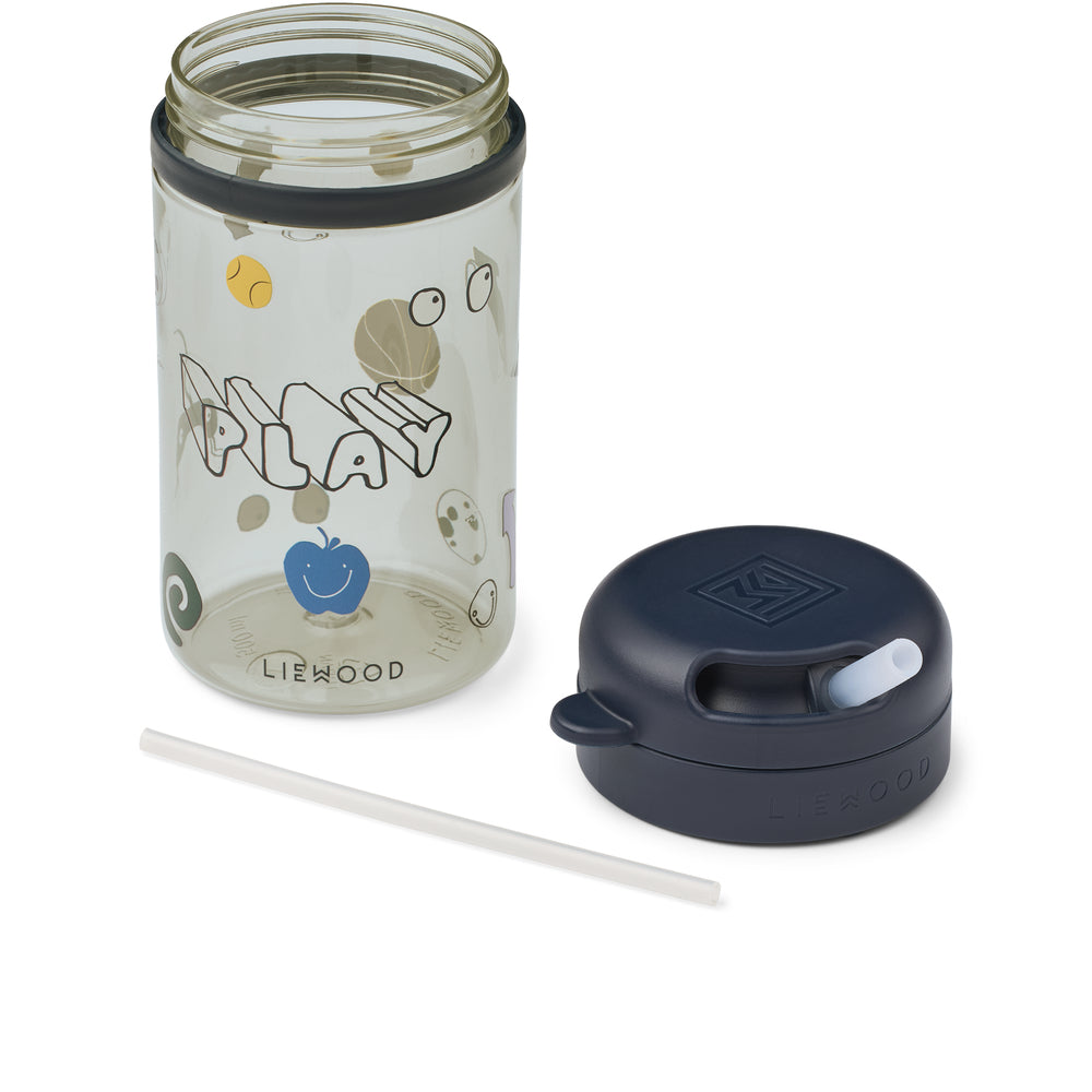 [Liewood] Pavia Tritan Straw Cup 500ML - Play/Dusty Peppermint
