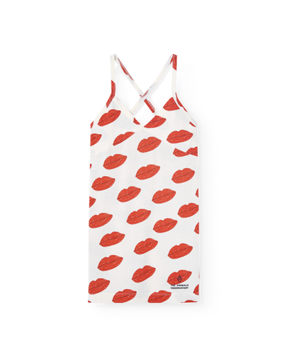 [TAO] White Kissing Otter Mini Dress