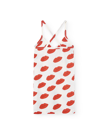 [TAO] White Kissing Otter Mini Dress