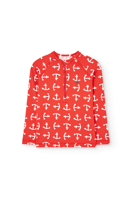 [TAO] Deer Kid Swim Top - Red