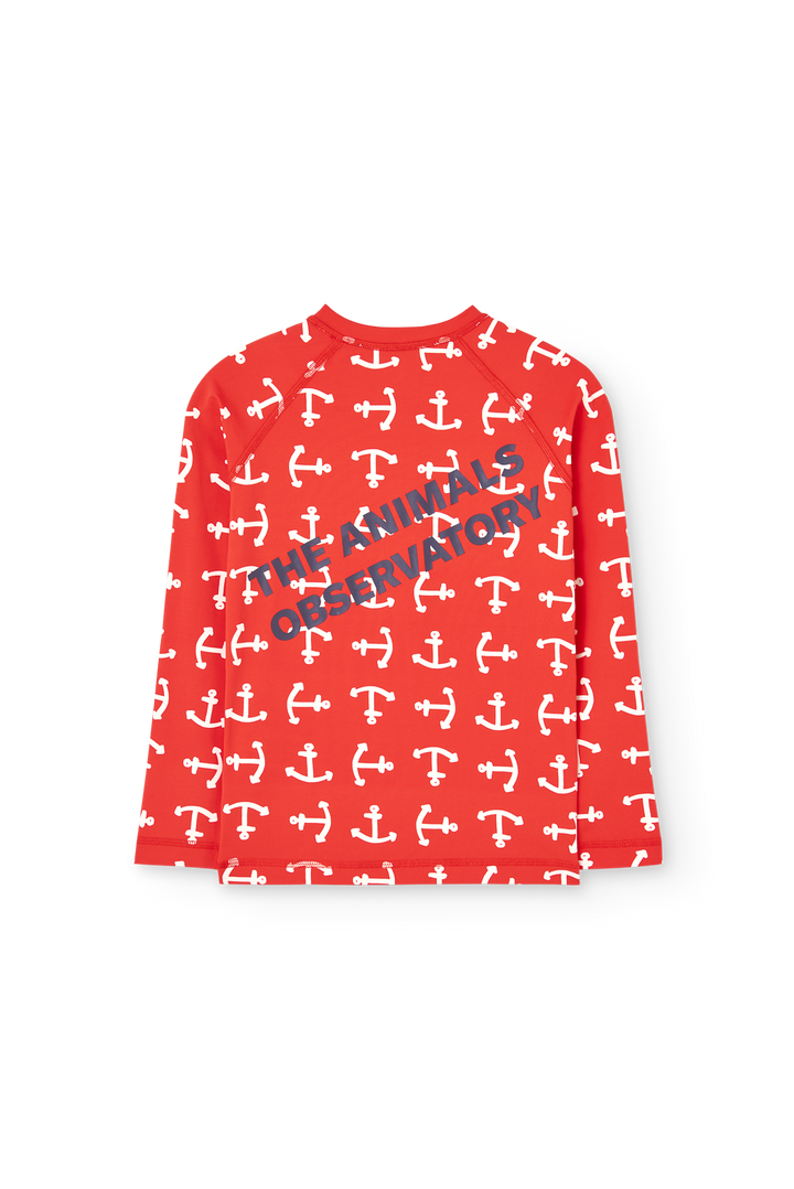 [TAO] Deer Kid Swim Top - Red