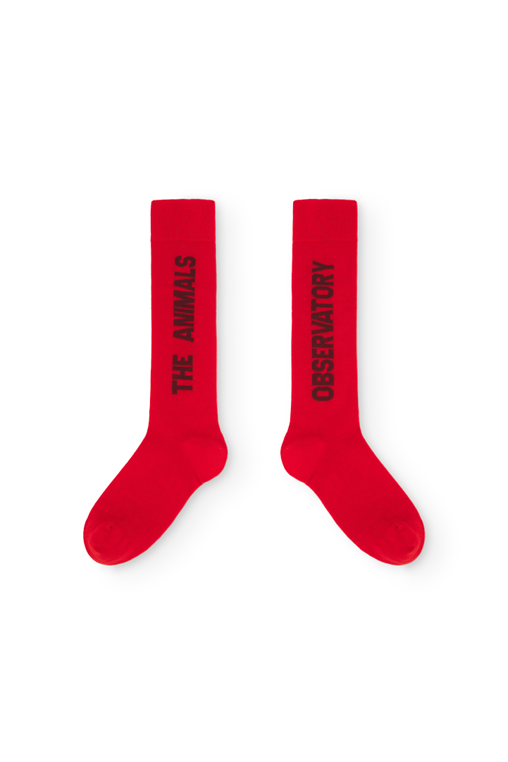 [TAO] Worm Kid. Socks - Fig Red