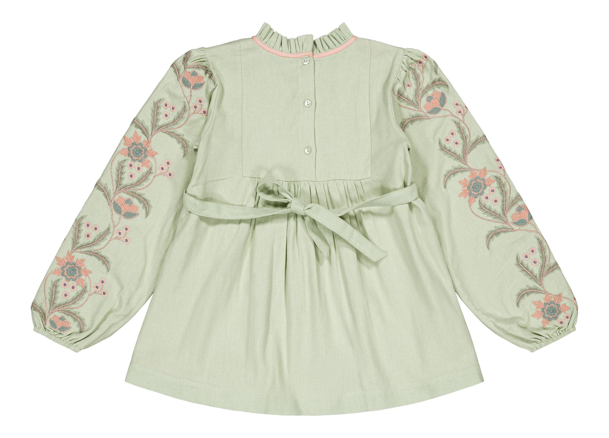 [Bachaa]Serenade Blouse / Short Dress - Fog Green