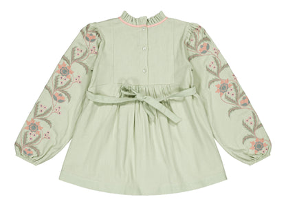 [Bachaa]Serenade Blouse / Short Dress - Fog Green