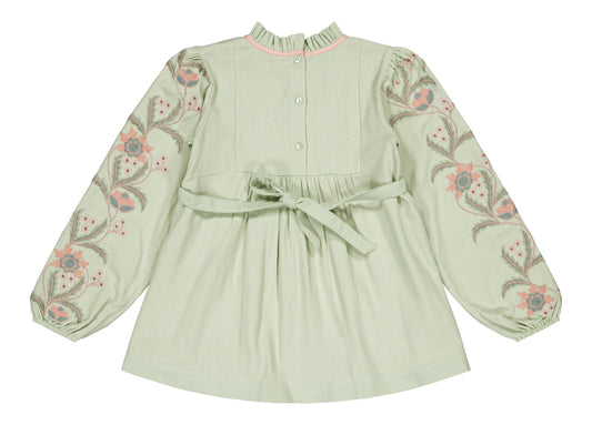 [Bachaa]Serenade Blouse / Short Dress - Fog Green