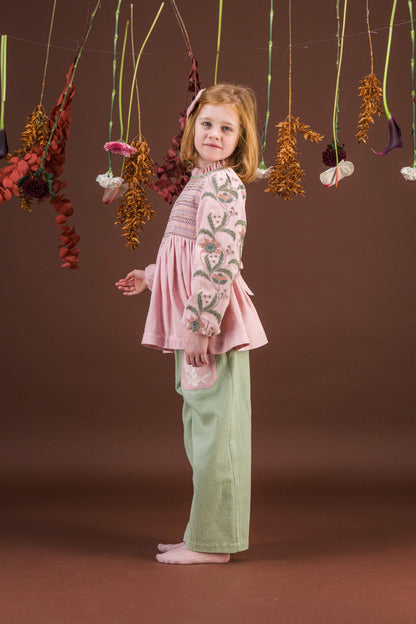 [Bachaa]Songe Blouse / Short Dress -Veiled Pink