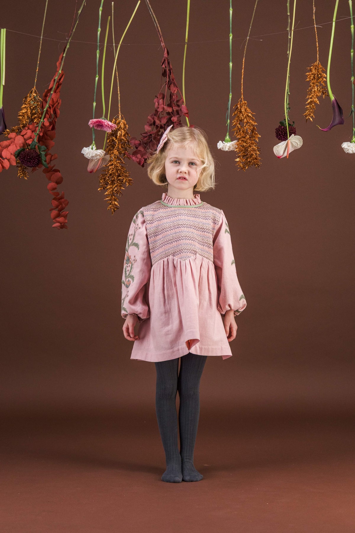 [Bachaa]Songe Blouse / Short Dress -Veiled Pink
