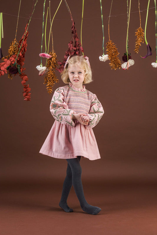 [Bachaa]Songe Blouse / Short Dress -Veiled Pink