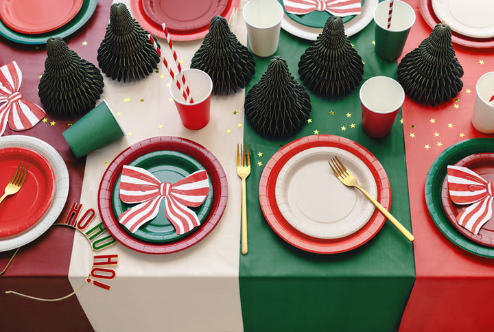 [PartyDeco]Striped Bow Napkins, 16x13 cm