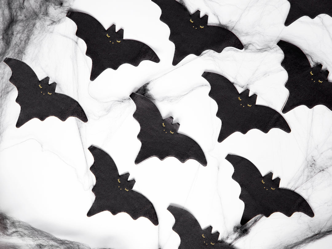 [PartyDeco]Napkins - Bat, 16x9cm